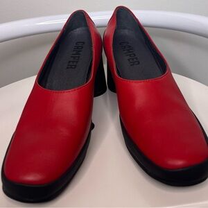 Camper Upright Red Formal Heels